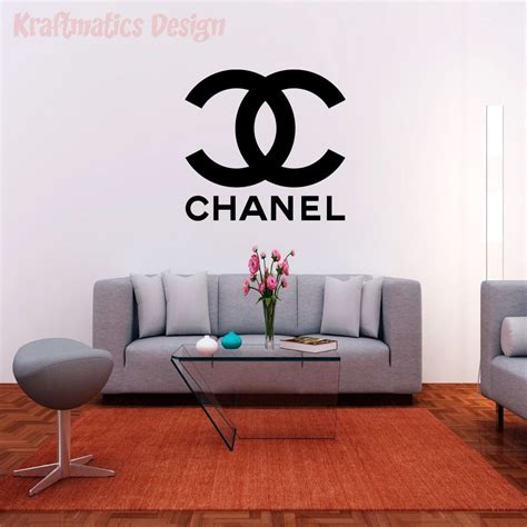 chanel logo wall stencil